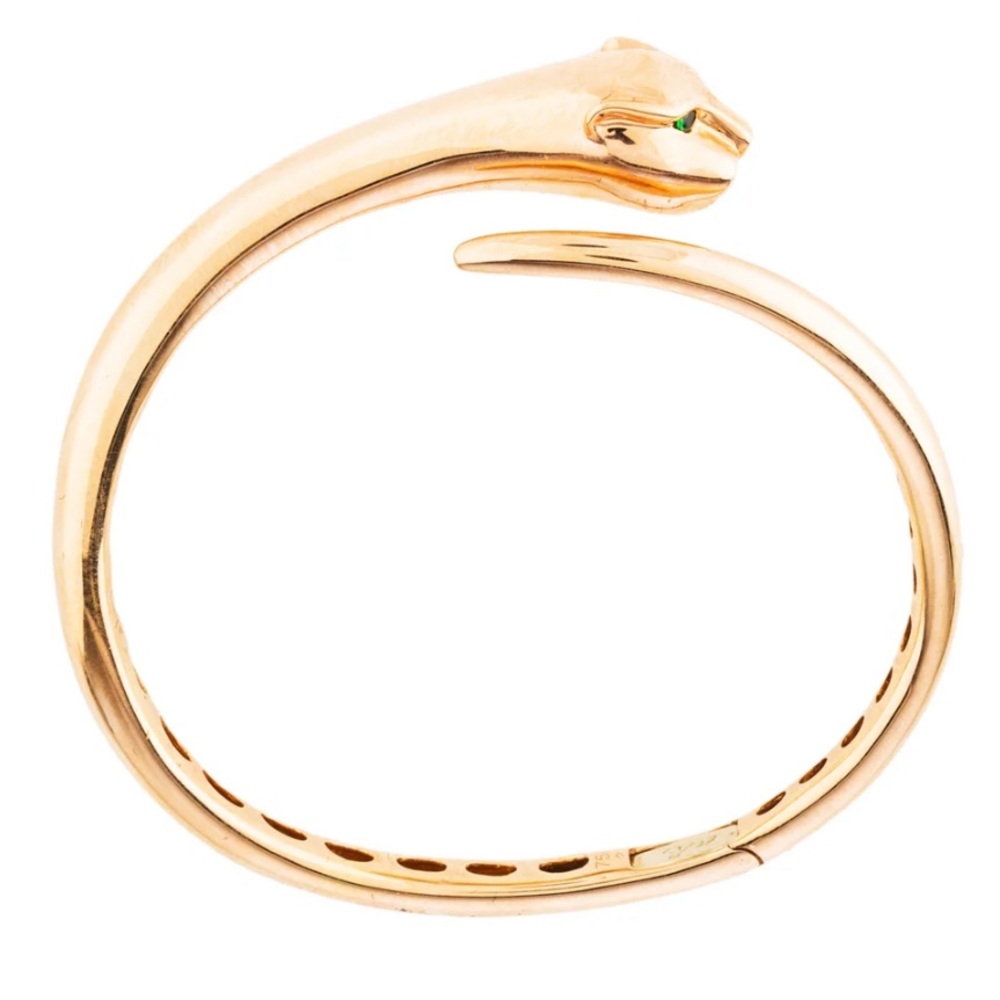 Anita Ko 18k Rose gold panther bangle bracelet